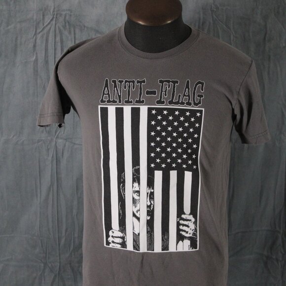 Punk Band Shirt (Retro) - Anti Flag No One is Free Other Oppressed - Mens Medium - Picture 3 of 9